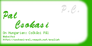 pal csokasi business card